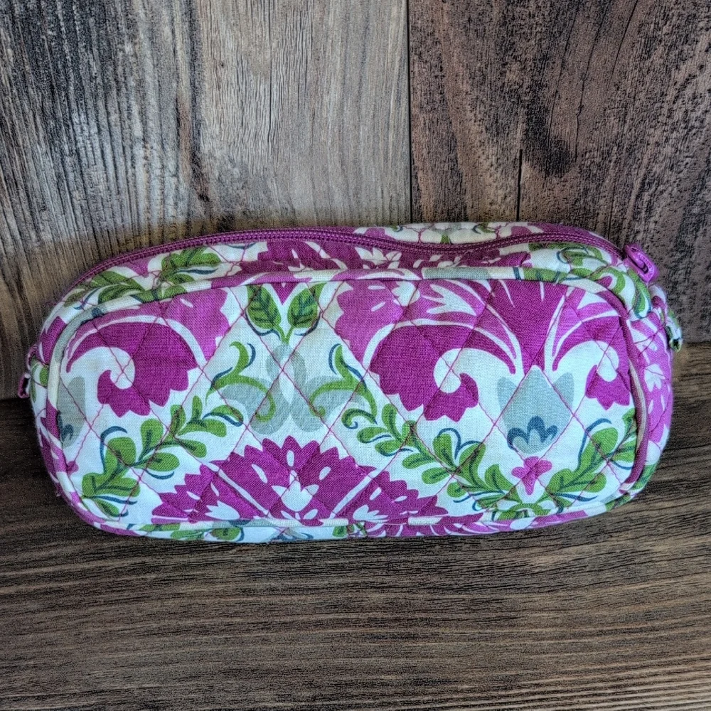 Vera Bradley Julep Tulip Retired Makeup Bag Mirrored Cosmetic Bag 4x8     M541